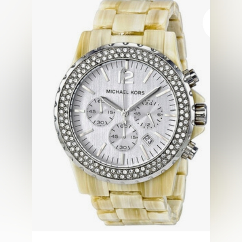 Michael Kors Women Watch Horn Resin MK5598 ( Excellent condition )